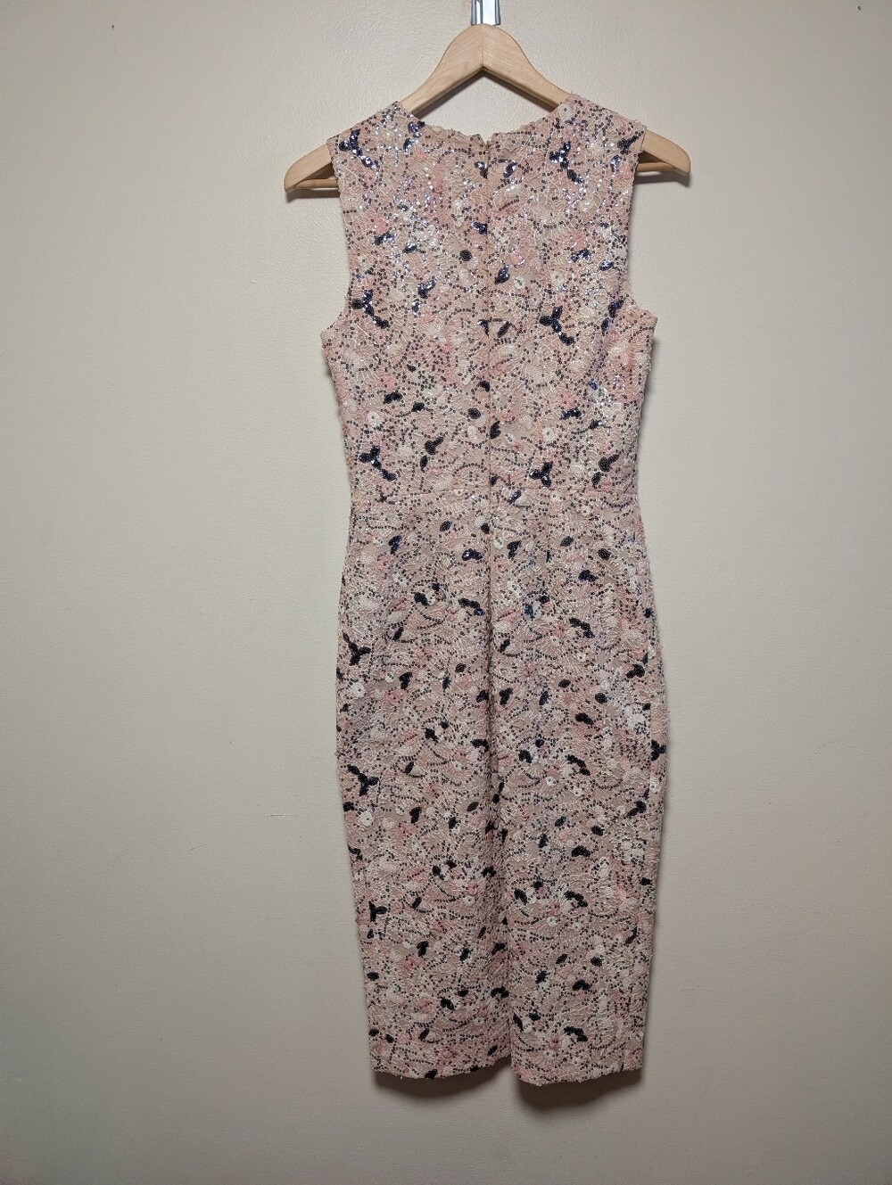 Dress the Population Colette Sequin Lace Sheath Dress Small - Picture 8 of 8